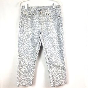Jordache Skinny Crop Animal Print Jeans